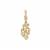 Natural Canary Diamonds Pendant in 9K Gold 0.52ct