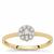 Canadian Diamond Ring in 9K Gold 0.16ct