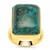 Chrysocolla Ring in Gold Plated Sterling Silver 20cts
