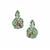 Madeira, Rio Golden Citrine Earrings with Tsavorite Garnet in Sterling Silver 0.95cts