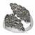 Marcasite Angel Wings Ring in Sterling Silver 0.60cts