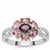 Mahenge Purple Spinel Ring with White Zircon in Sterling Silver 1.80cts