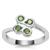 Ambanja Demantoid Garnet Ring in Sterling Silver 0.83ct