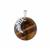 Yellow Tiger's Eye Pendant in Sterling Silver 99.69cts