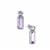 Rose De France Amethyst Earrings in Sterling Silver 8.75cts