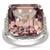 Pink Diaspore Ring with Diamond in Platinum 950 21.78cts