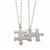 'The Elegance Jigsaw' Necklaces in Sterling Silver