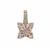 Idar Pink Morganite Pendant with White Zircon in 9K Gold 1.20cts