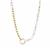 Baroque Cultured Pearl Necklace in Gold Tone Sterling Silver (9mm x 7mm)