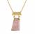 Australian Pink Opal Pendant Necklace in Gold Plated Sterling Silver 12.70cts