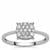 Diamonds Ring in Platinum 950 0.33cts
