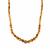 Golden Tiger's Eye Graduated Necklace in Sterling Silver 179.15cts