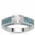 Ratanakiri Zircon Ring with Madagascan Blue Apatite in Sterling Silver 2.55cts