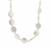 Aurora Effect Baroque Freshwater Cultured Pearl Necklace in Gold Tone Sterling Silver (16mm)