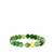 Type A Dulong Jadeite Bracelet in Gold Tone Sterling Silver 80cts