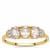 Idar Pink Morganite Ring White Zircon in 9K Gold 1.30cts