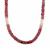 Multi-Colour Ruby Necklace in Sterling Silver 62cts