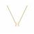 Letter 'H' Necklace  in 9K Gold 43cm/17'