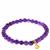 Sundar Gemstone Stretchable Bracelet with Sterling Silver Charm 45cts - Available in Amethyst, Amazonite and Rose Quartz 