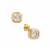 Ratanakiri Zircon Earrings in 9K Gold 2cts