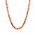 Baltic Cognac Amber Necklace in Gold Tone Sterling Silver