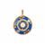 Rainbow Moonstone Pendant with Multi Gemstone in Gold Plated Sterling Silver 2.70cts