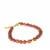 Strawberry Quartz Bracelet in Gold Tone Sterling Silver 42cts 