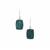 Apatite Drusy Earrings in Sterling Silver 24cts