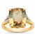 Bi Colour Tourmaline Ring with Diamonds in 18K Gold 8.45cts 