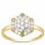 Canadian Diamond Ring in 9K Gold 0.34cts