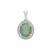 Gem-Jelly™ Aquaprase™ Pendant with White Zircon in Sterling Silver 4.30cts
