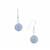 Blue Angelite Earrings in Sterling Silver 15cts 