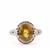 Sphene Ring with Diamond in 18K Rose Gold  4.65cts
