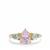 Minas Gerais Kunzite Ring with Santa Maria Aquamarine in 9K Gold 2.65cts