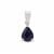 Madagascan Blue Sapphire Pendant in Sterling Silver 1.85cts