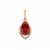 Nigerian Rubellite Pendant with Diamonds in 18K Gold  23.29cts