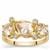 Idar Pink Morganite & White Zircon 9K Gold Ring ATGW 1.75cts