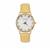 Multi-Gem Birthstone Stainless Steel Watch with Leather Strap
