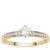 Diamonds Ring in 18K Gold 0.52cts
