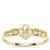 Natural Canary Diamonds Ring in 9K Gold 0.52ct