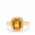 Diamantina Citrine Ring in Gold Plated Sterling Silver 2.25cts