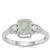 Gem Jelly Aquaprase™ Ring with White Zircon in Sterling Silver 1.18cts