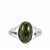 Canadian Nephrite Jade Ring  in Sterling Silver 4cts