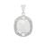 Prasiolite Pendant with White Zircon in Sterling Silver 8.75cts 