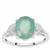Gem-Jelly™ Aquaprase™ Ring with White Zircon in Sterling Silver 2.40cts