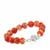 Nanhong Agate Bracelet with White Topaz in Sterling Silver 145.83cts