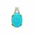 Sleeping Beauty Turquoise Pendant with White Zircon in Gold Plated Sterling Silver 7.80cts