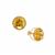  Brazilian Mandarin Citrine Earrings in 9K Gold 8.80cts