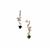 Chrome Diopside Earrings with Multi Gemstone in 9K Gold 3.55cts