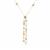 White Diamonds, Blue Lagoon Diamond Necklace with Pink Sapphire in 9K Gold 0.65ct